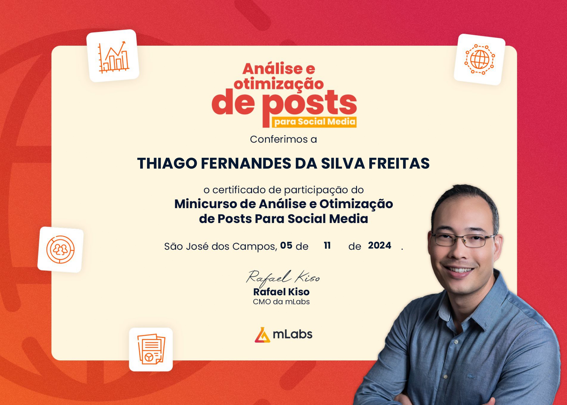 Certificado Análise e Otimização