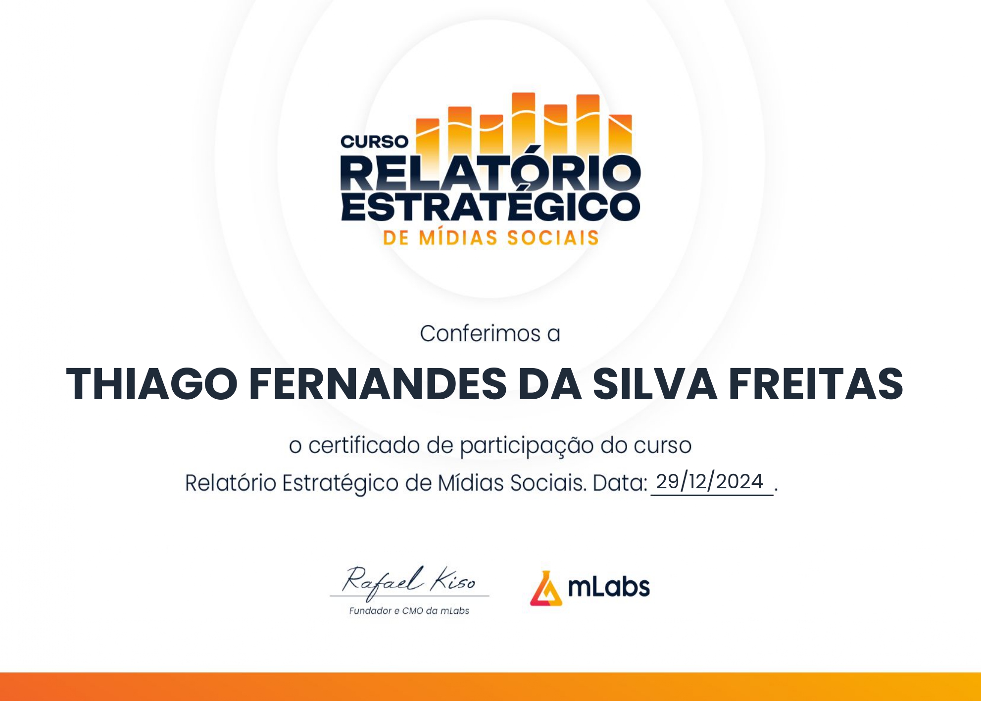 Certificado Relatório Estratégico